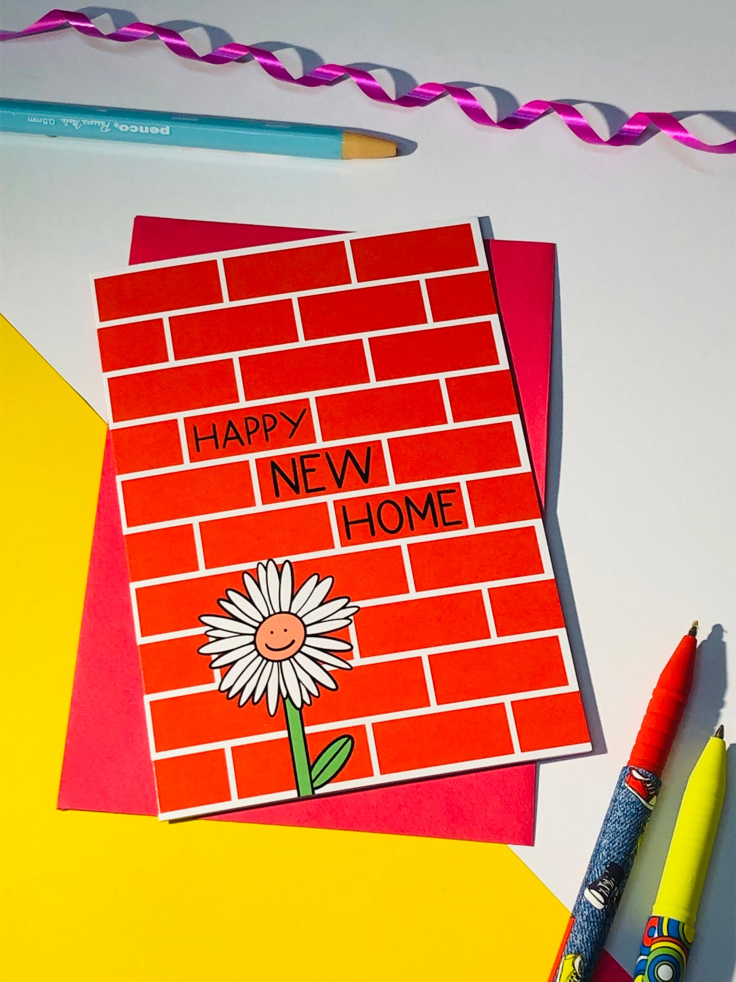 New Home Bricks Card