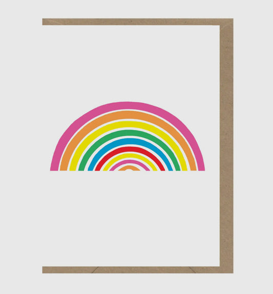 Neon Rainbow Mini Greetings Card