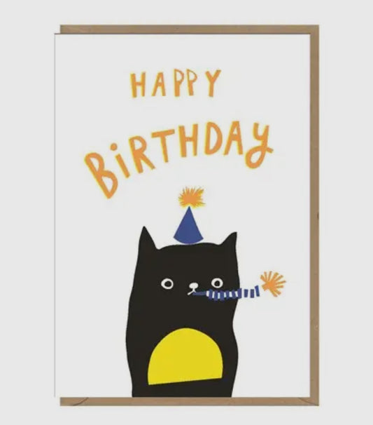 Cat Birthday Greetings Card