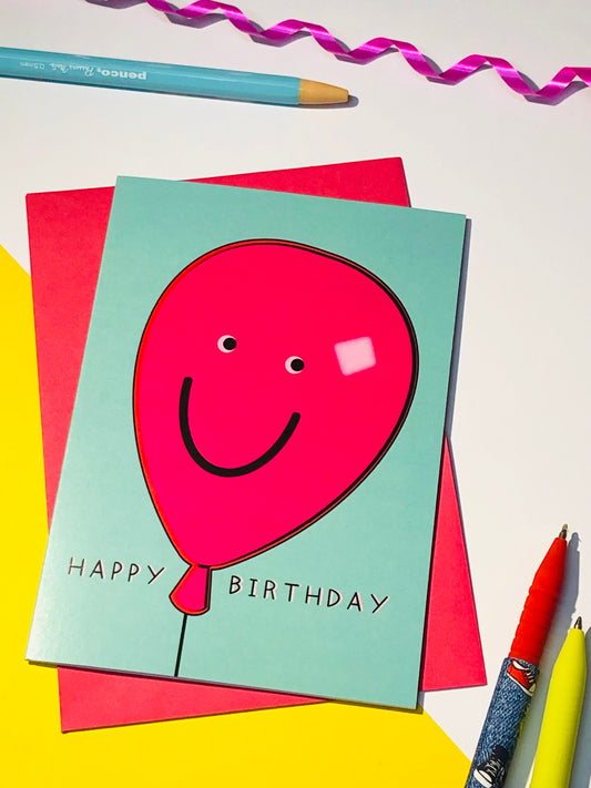 Happy Balloon Birthday Card