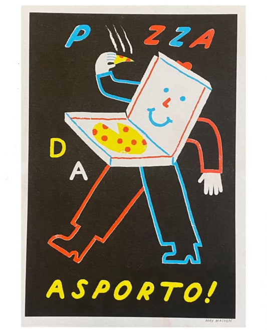 Pizza A4 Riso Print