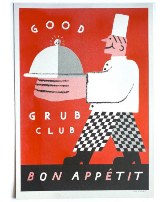Bon Appetit A3 Riso Print