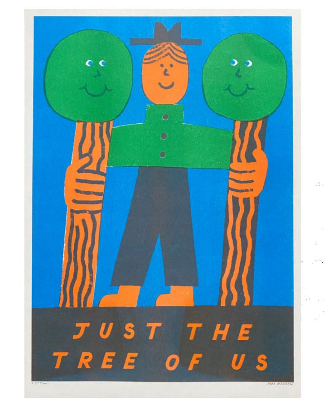 Just the Tree of Us A3 Riso Print