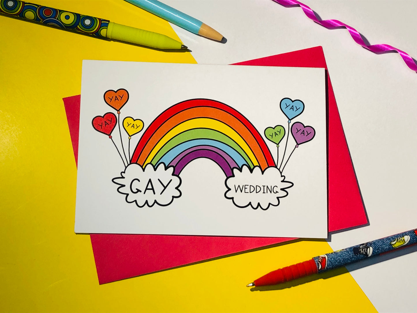 Yay Gay Wedding Card