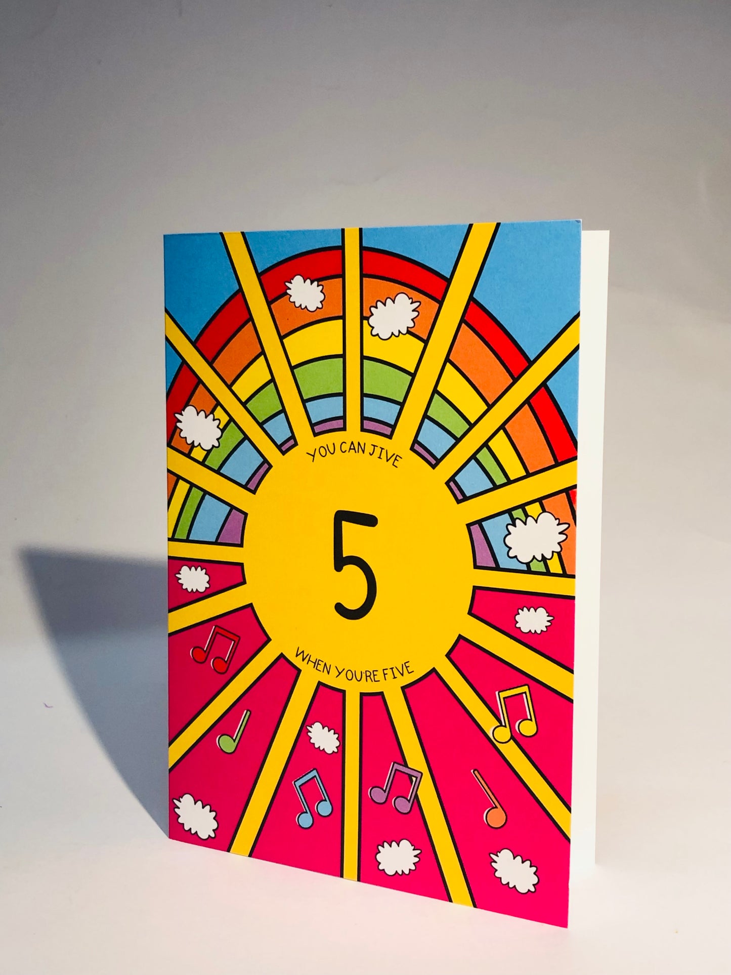 Five Jive Birthday Card