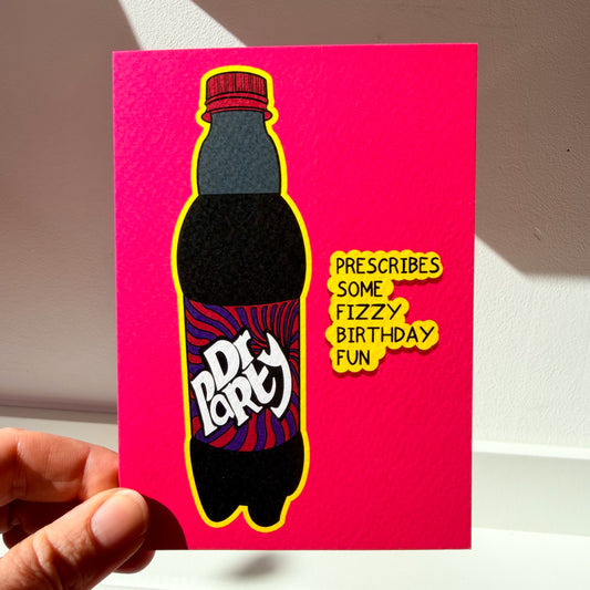Dr Party Birthday Card