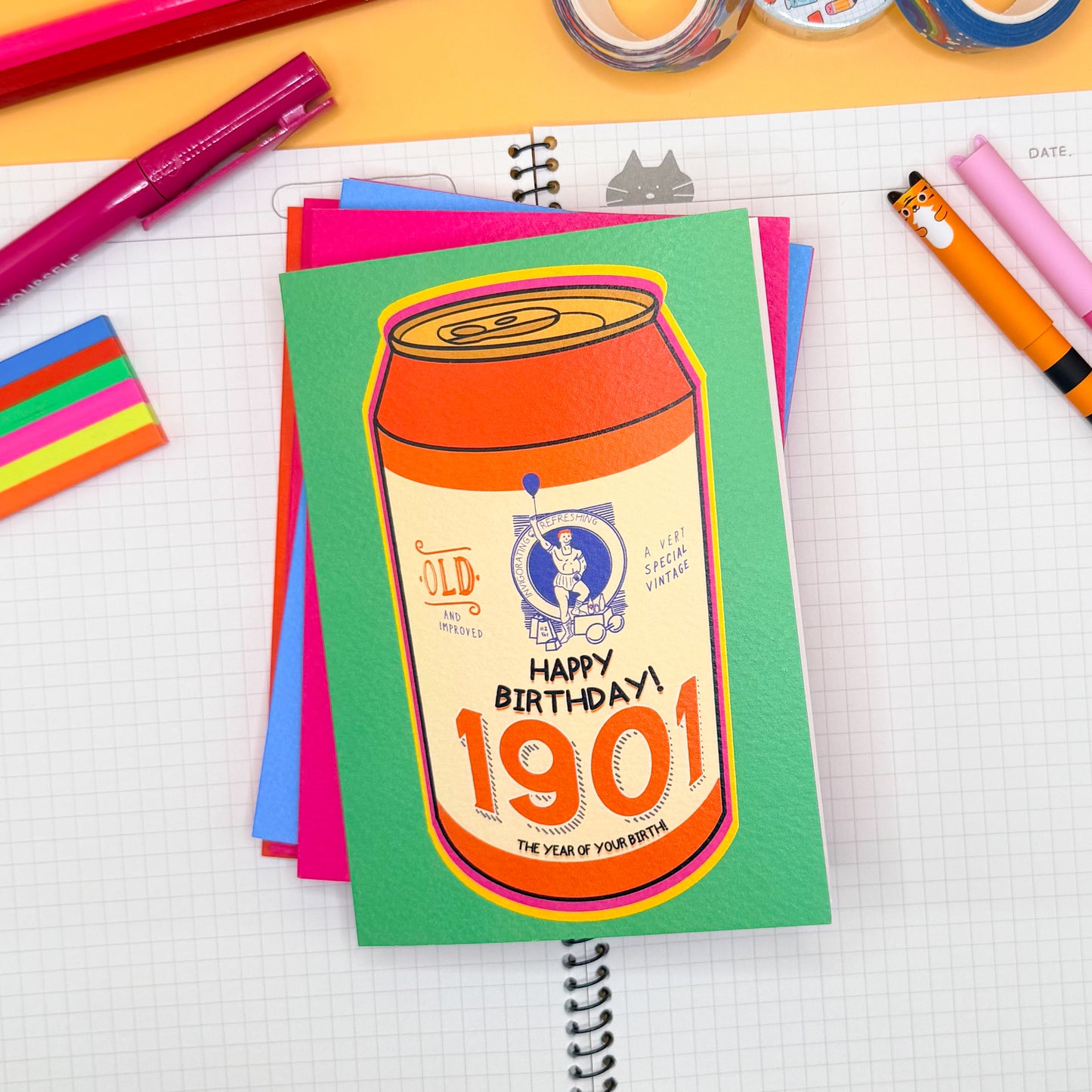 1901 Birthday Brew Card