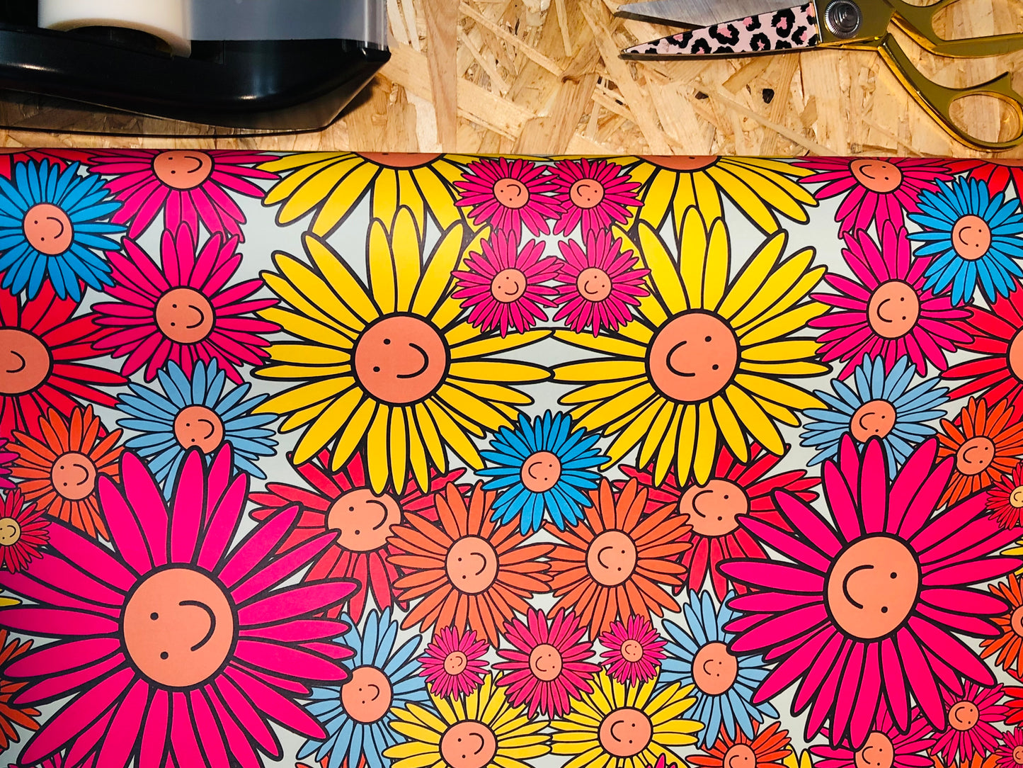 Happy Flowers Wrapping Paper