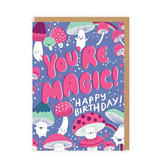 Magic Mushroom Birthday Card