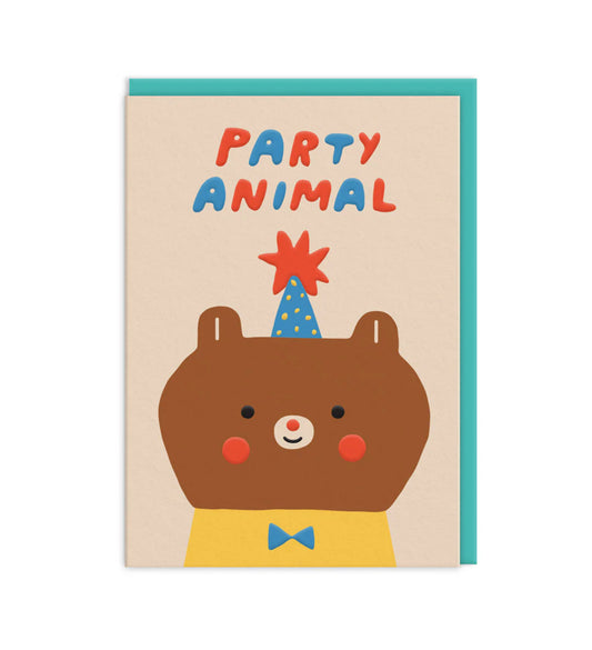 Party Animal Bear Card