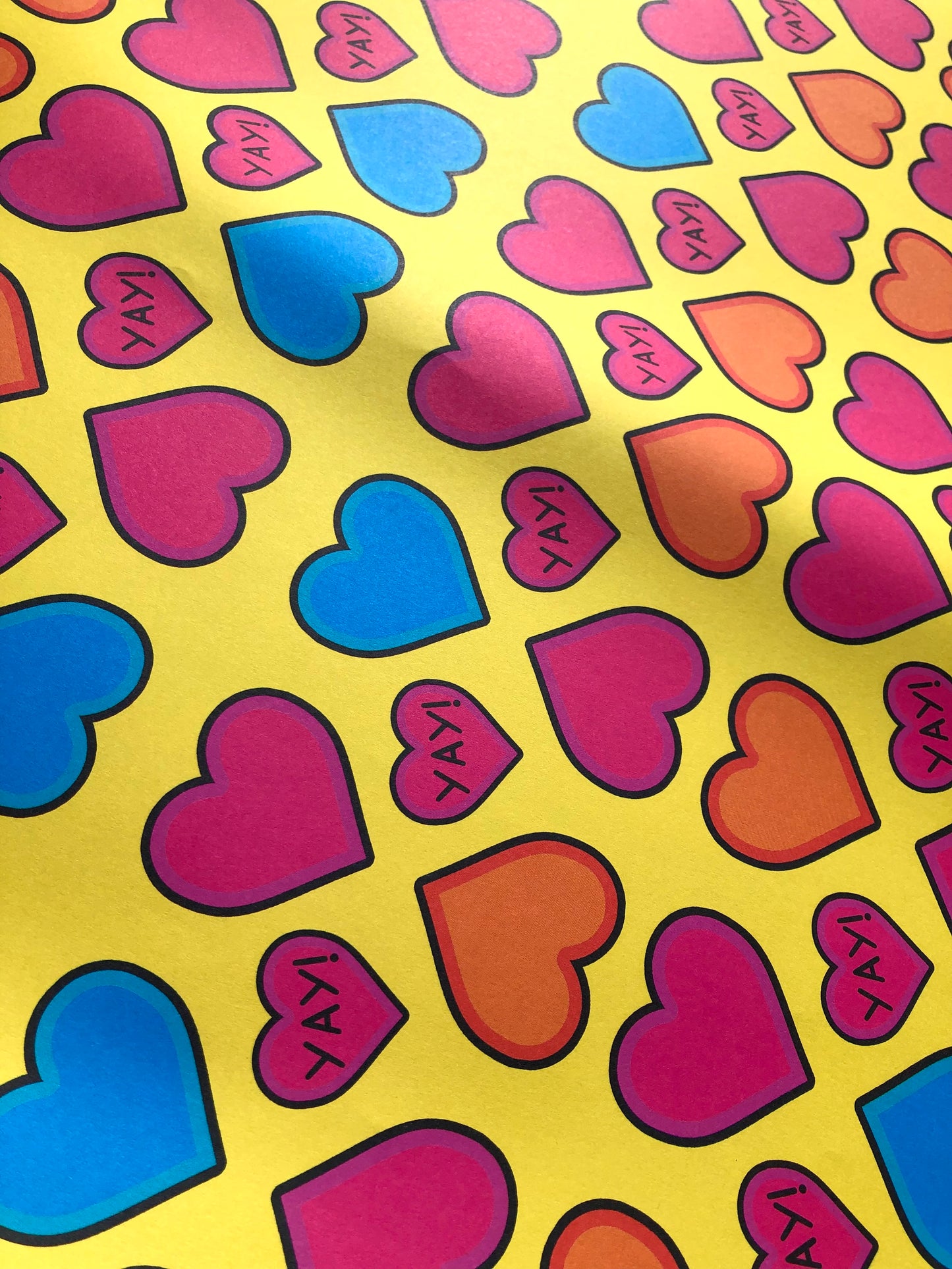 Heart Yay Wrapping Paper