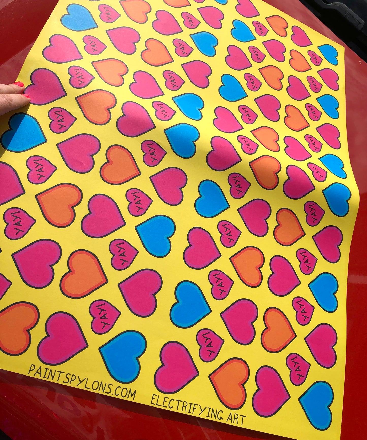Heart Yay Wrapping Paper