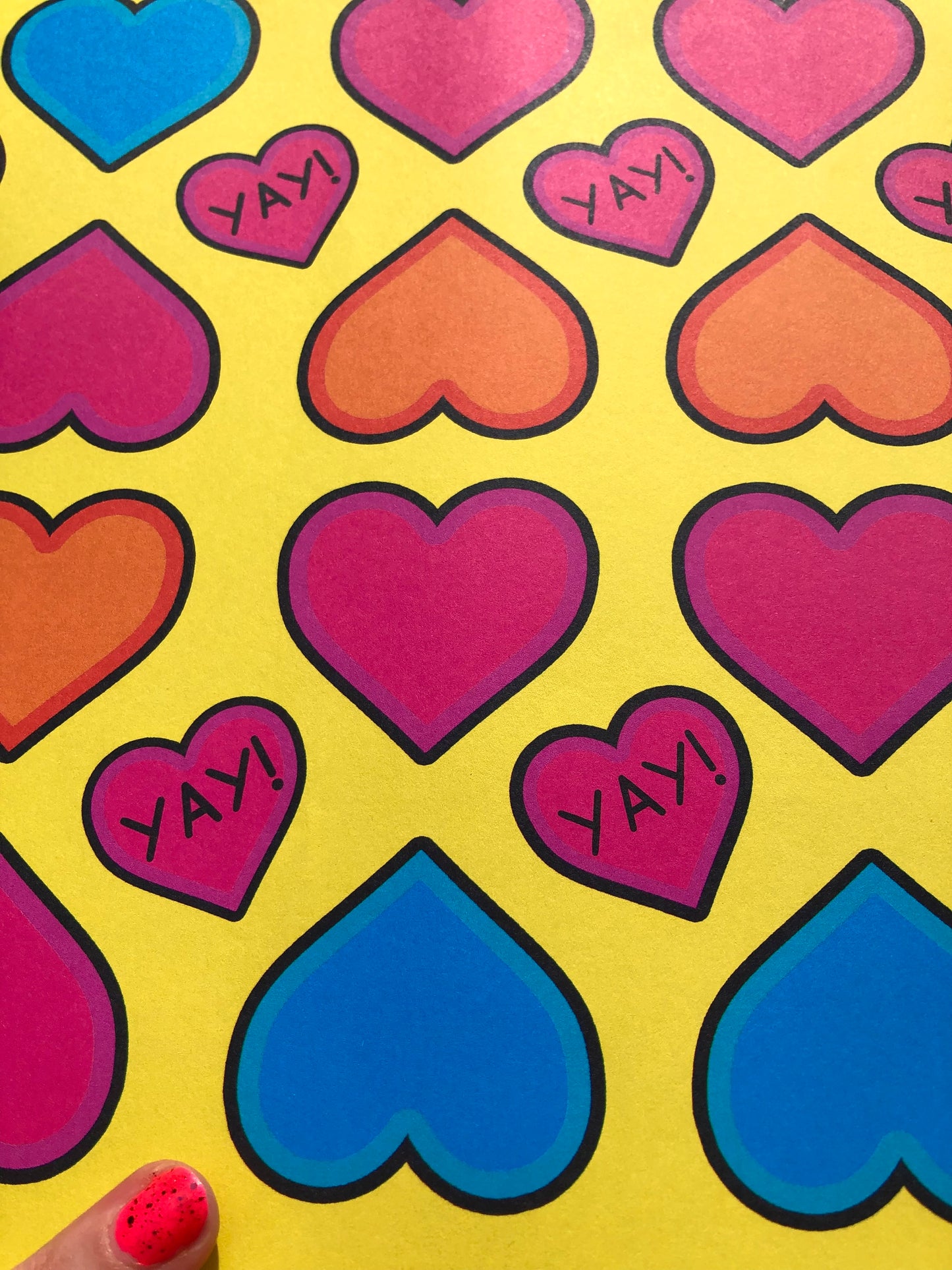 Heart Yay Wrapping Paper