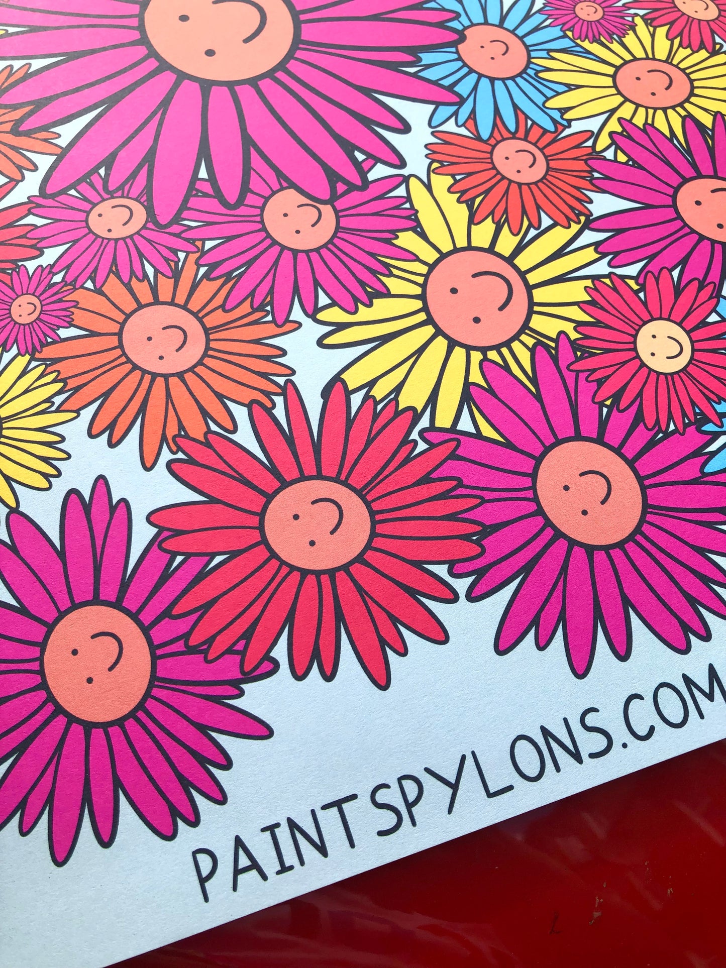 Happy Flowers Wrapping Paper