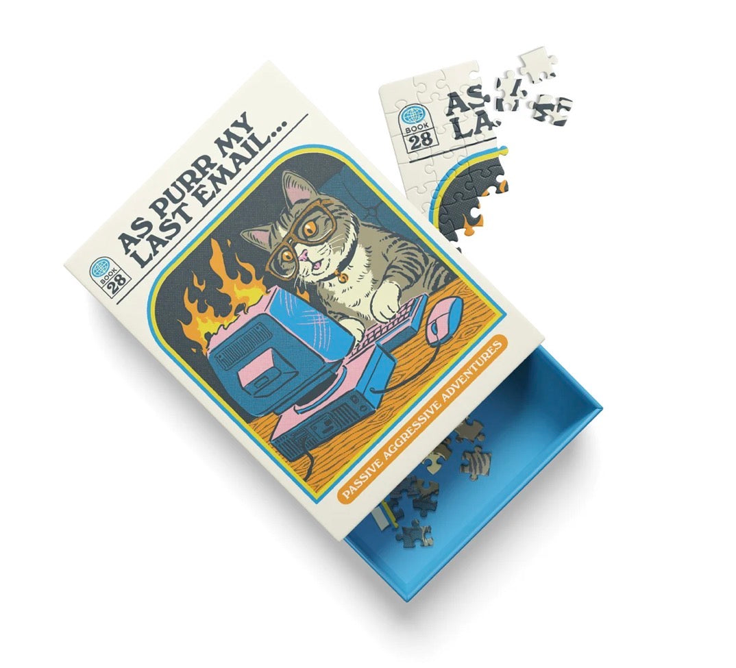 As Purr My Last Email Mini Matchbox Jigsaw Puzzle
