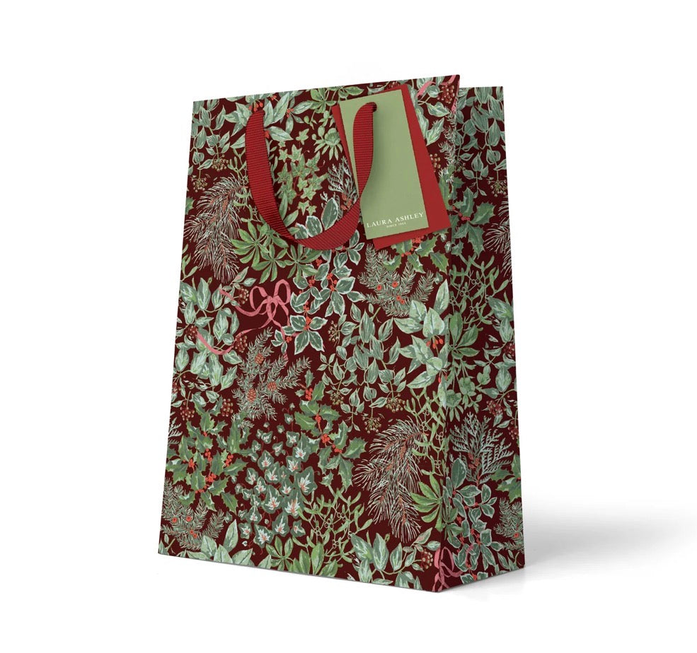 Holly and Bows Large Gift Bag