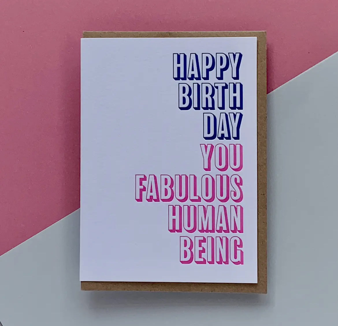 Fabulous Human Birthday Card