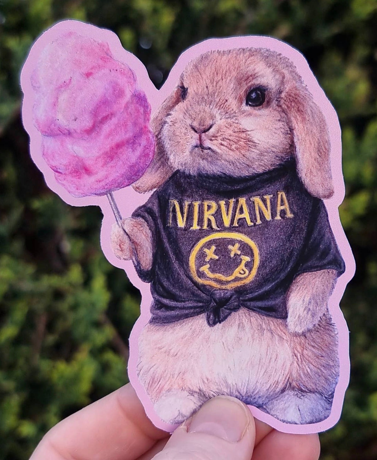 Bunny Band Tee Sticker