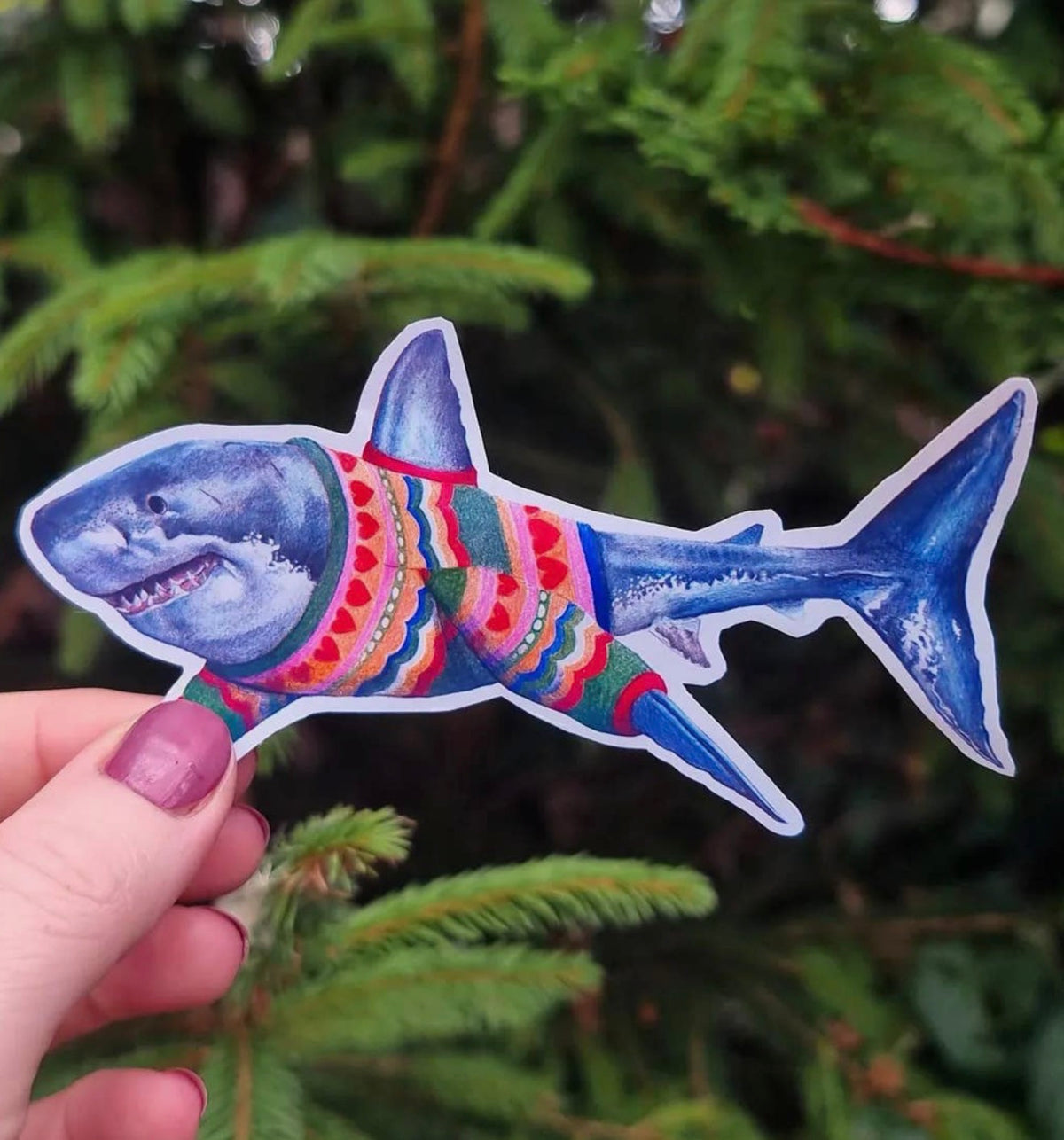 Great White Shark Vinyl Sticker