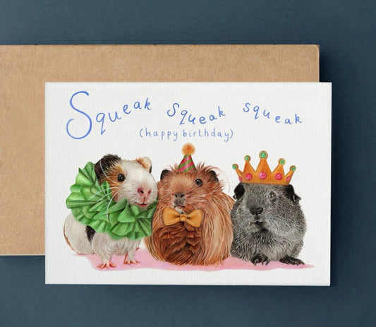 Guinea Pig Birthday Card