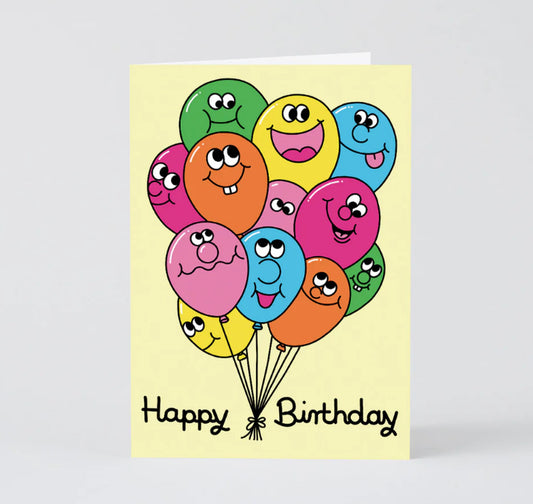 Happy Birthday Bunch of Balloons Card