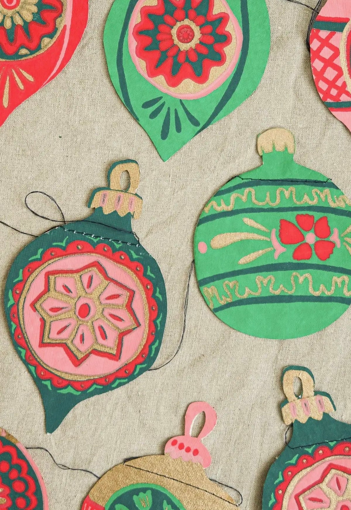 Baubles Sewn Garland