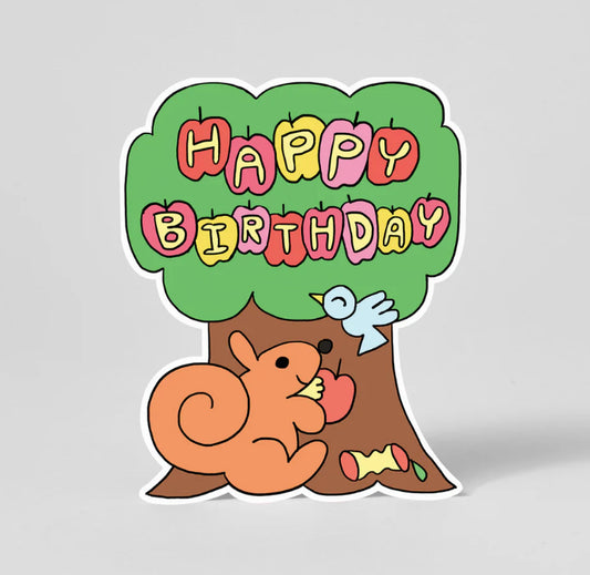 Birthday Squirrel Card
