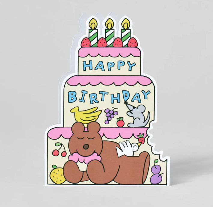 Birthday Cake Bear Card
