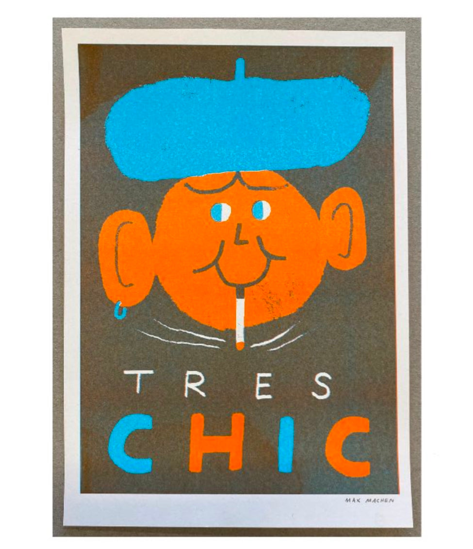 Tres Chic A4 Riso Print