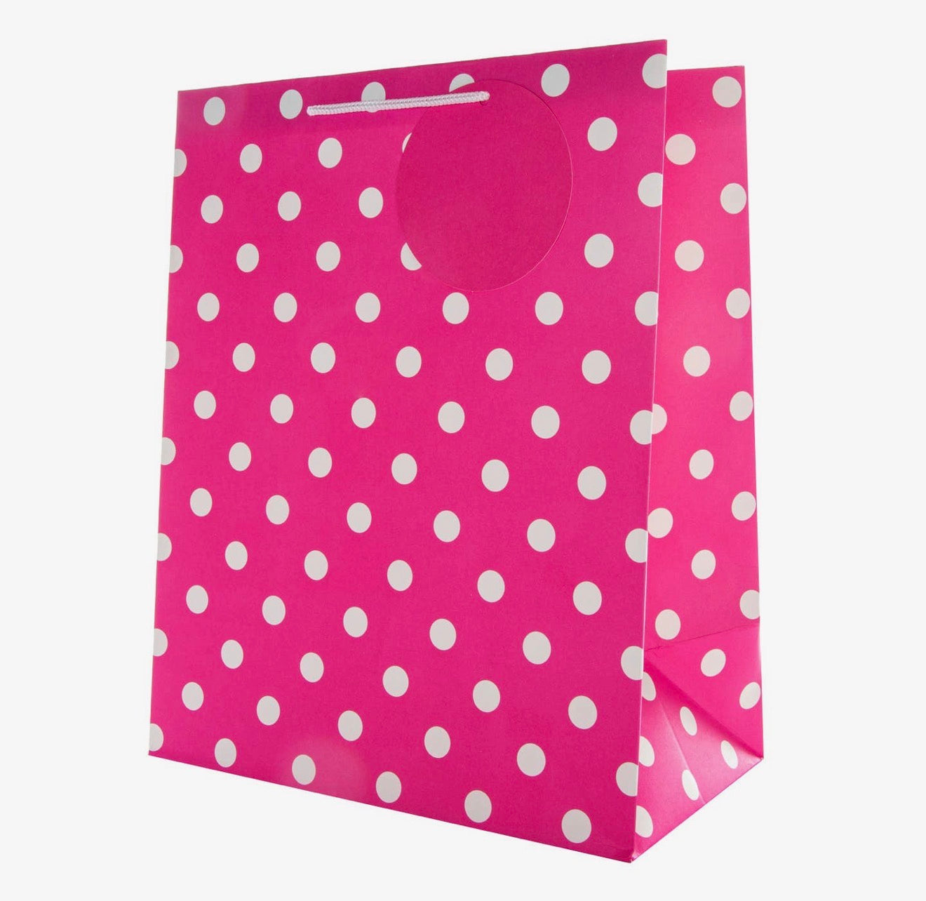Pink Polka-Dot Large Gift Bag