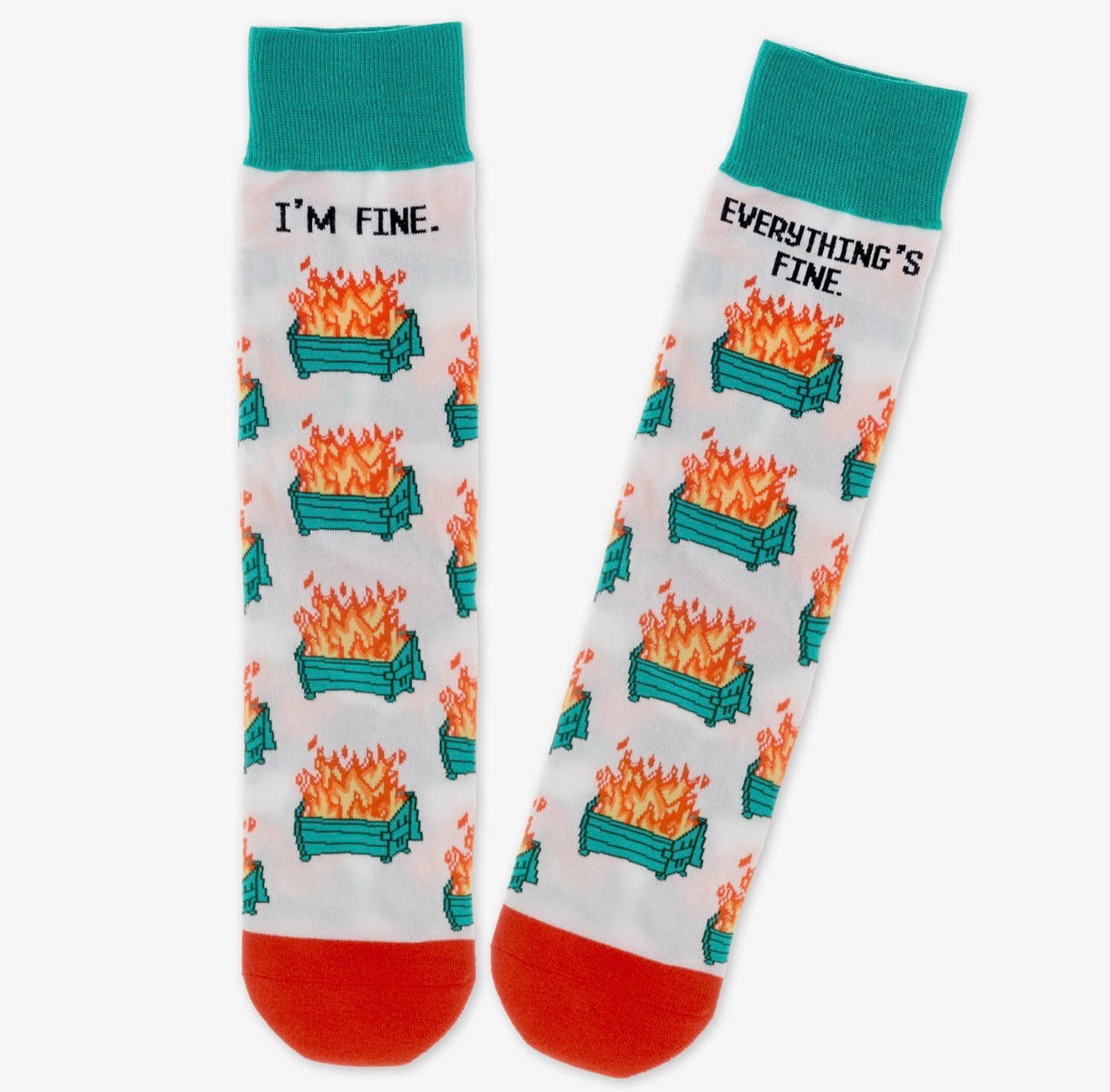 Dumpster Fire Socks