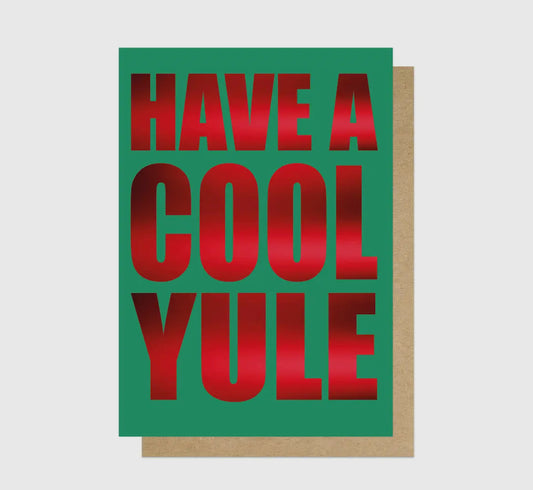 Cool Yule Foiled Greetings Card