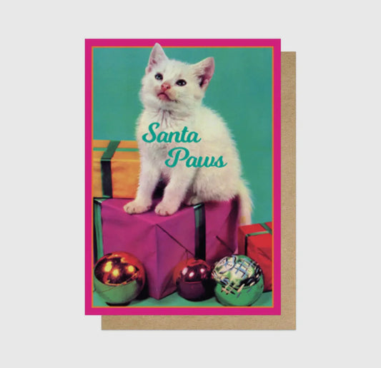 Santa Paws Greetings Card