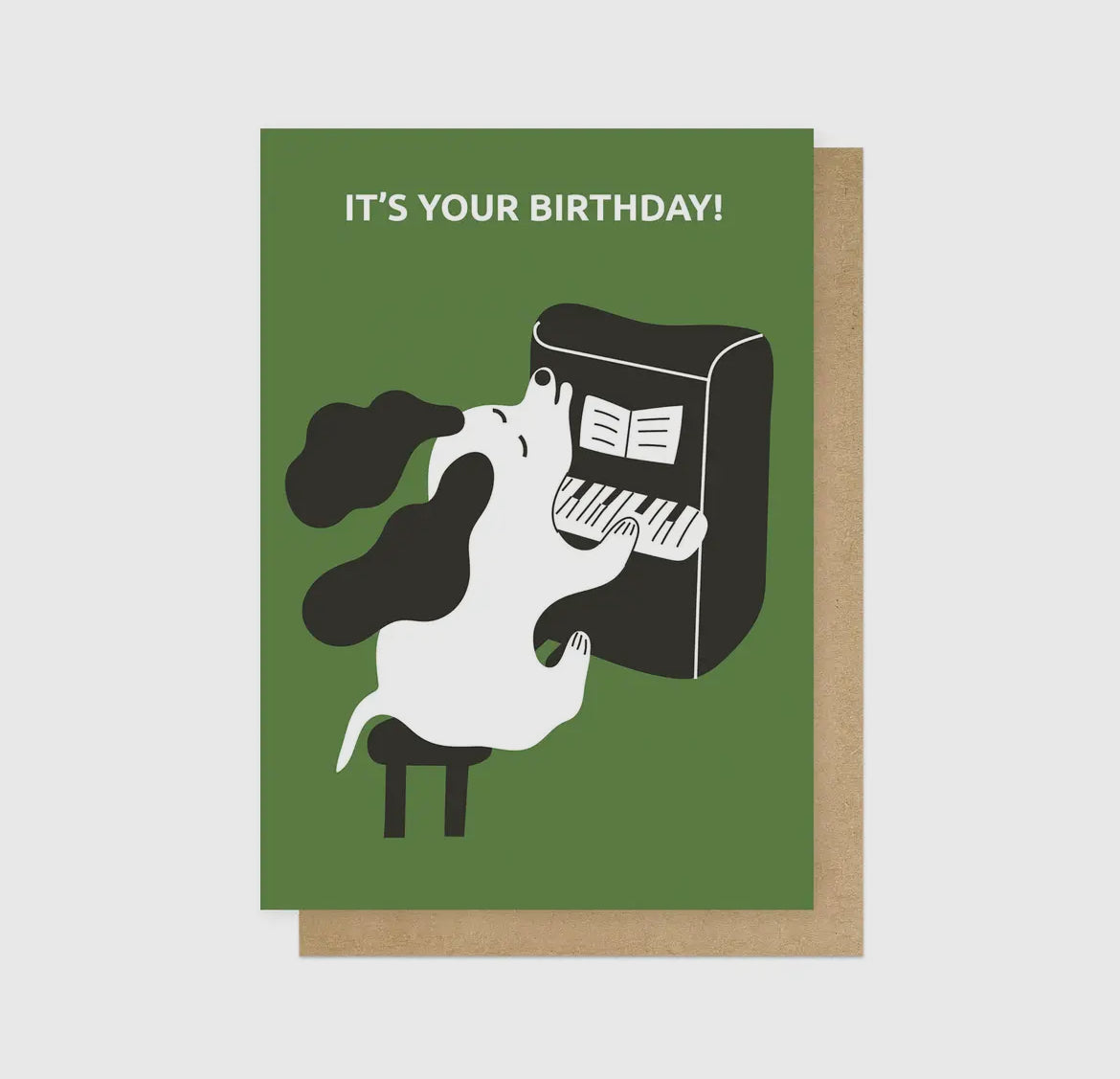 Dog Singing Birthday Greetings Card