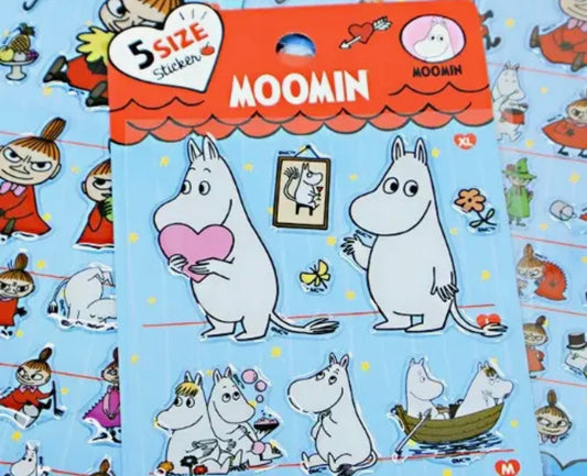 Moomin 5 Size Sticker Sheet