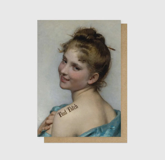 Bad Bitch Greetings Card