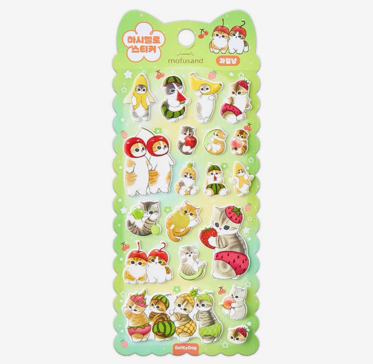 Mofusand Marshmallow Puffy Stickers