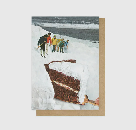 Glacier Calving Cake Greetings Card