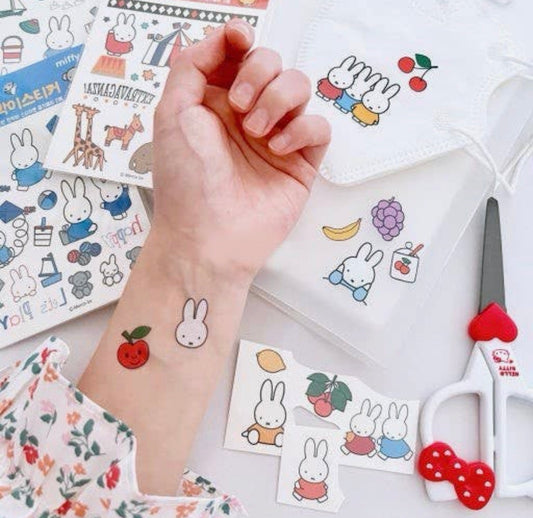 Miffy Temporary Tattoo Sheet