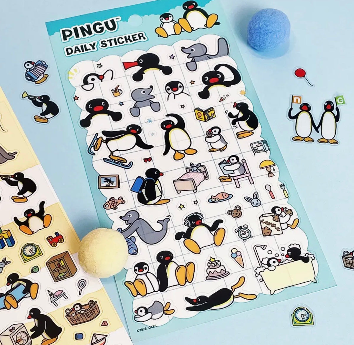 Pingu Sticker Sheet