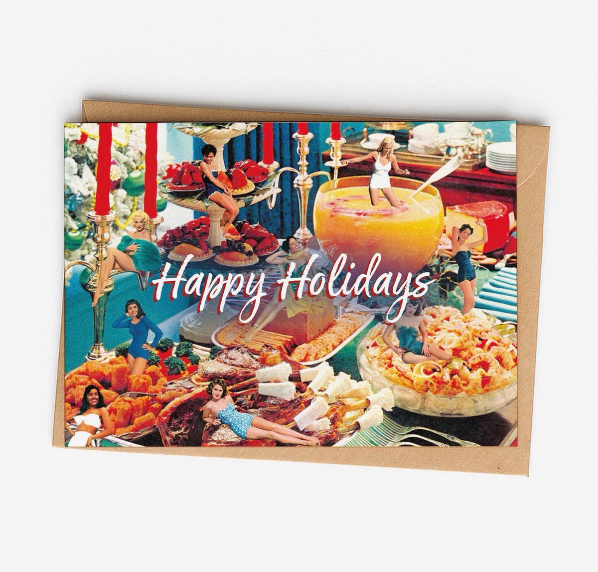 The Feast (Happy Holidays) Christmas Greeting Card
