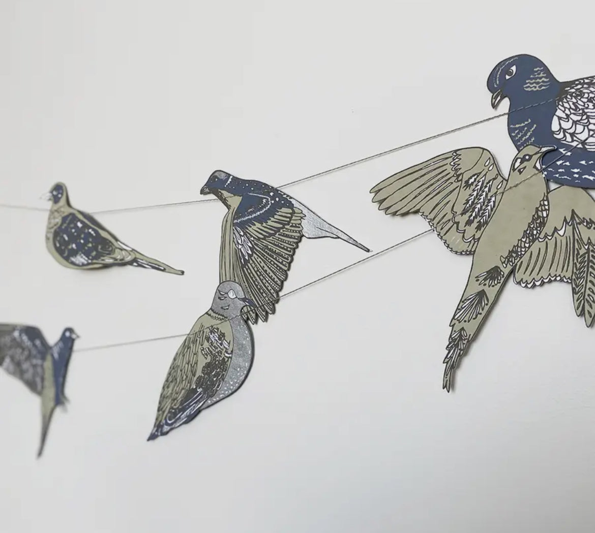 Turtle Doves Sewn Garland