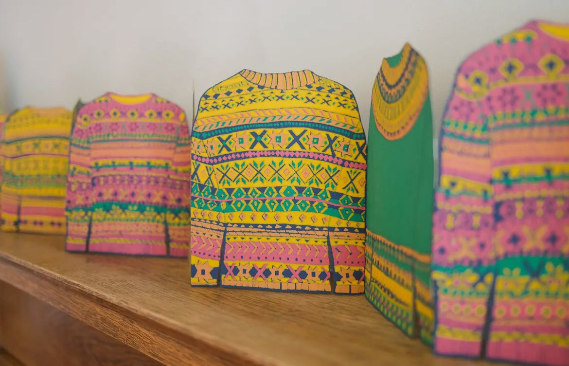 Fairisle Sweaters Concertina Garland