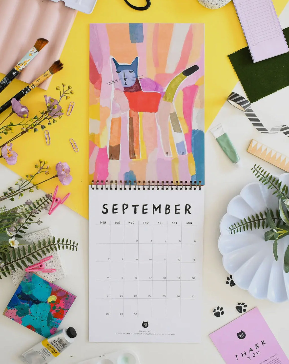 2026 Cats in Art Wall Calendar