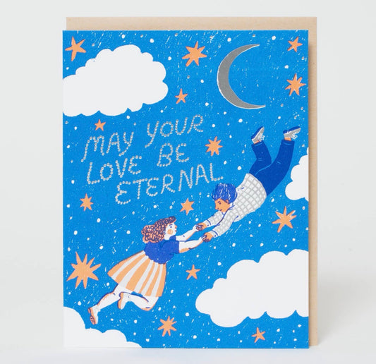 Congrats Eternal Love Letterpress Greeting Card
