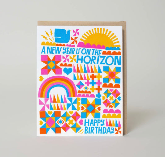 New Year Birthday Card