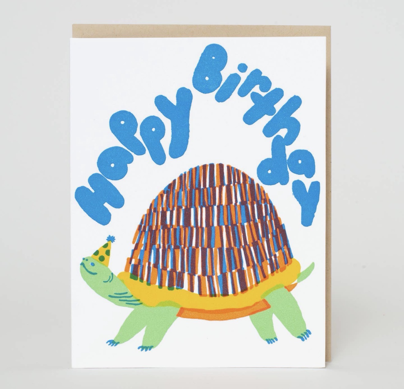 Turtle Birthday Letterpress Greeting Card