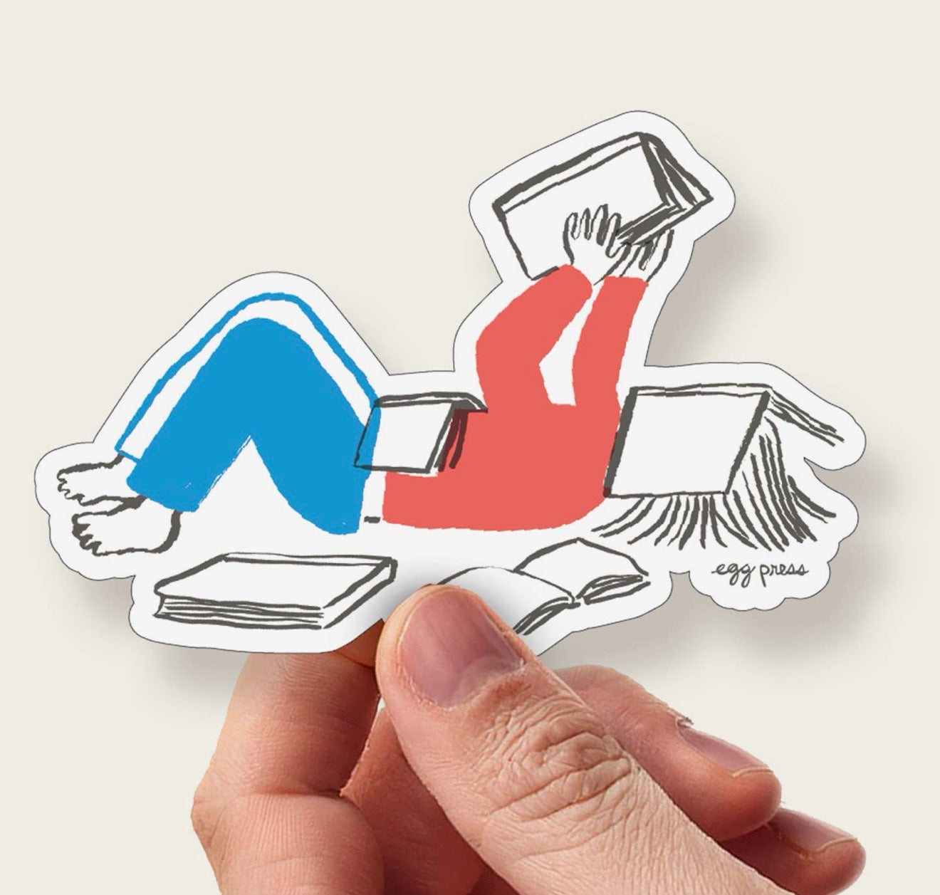 Book Lover Reader Vinyl Sticker