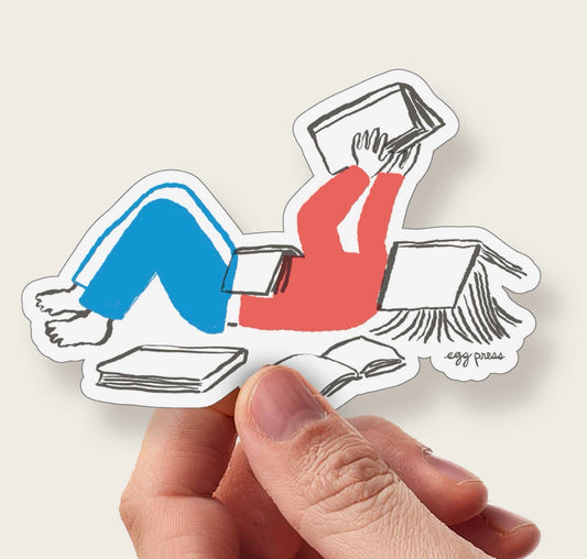 Book Lover Reader Vinyl Sticker