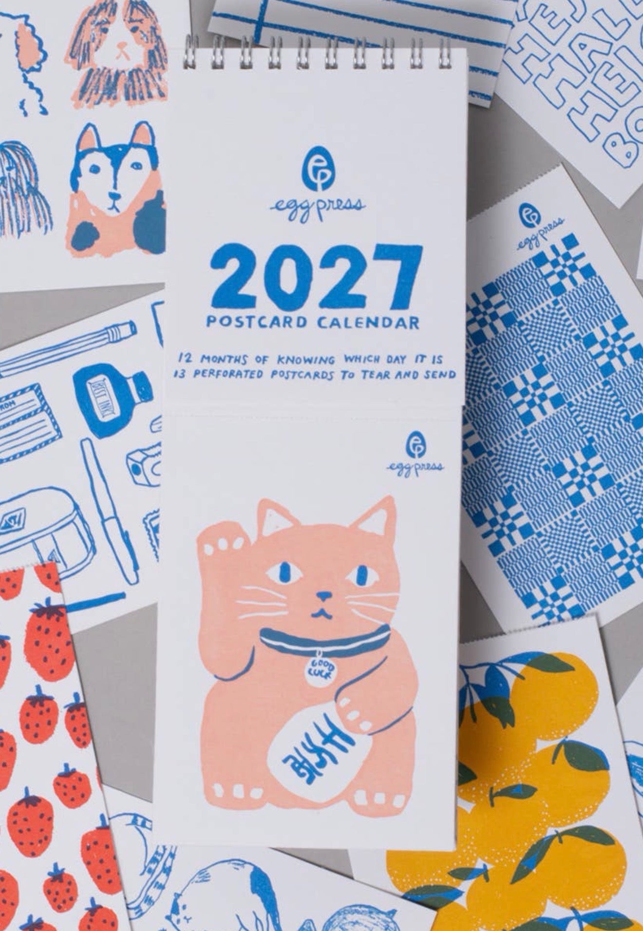 2027 Tear-Off Postcard Illustrated Calendar
